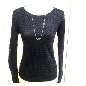 Banana Republic heavy knit black sweater